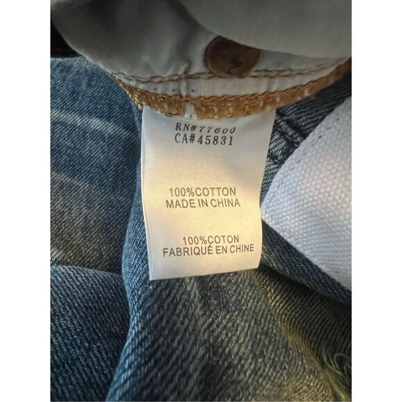 Sandrine Rose Trucker Style Ripped Jeans Size 27-15 - Picture 6 of 6